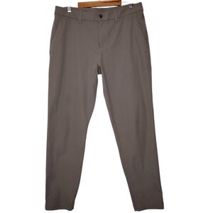 Lululemon ABC Stretch Cotton Versa Twill Brown Classic Fit Trouser Pants Sz 32